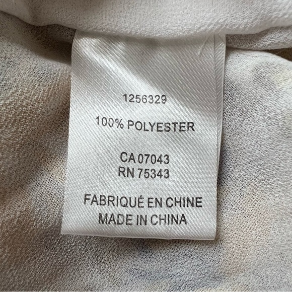 Joie floral printed flocked dot chiffon top 578 - Picture 7 of 9